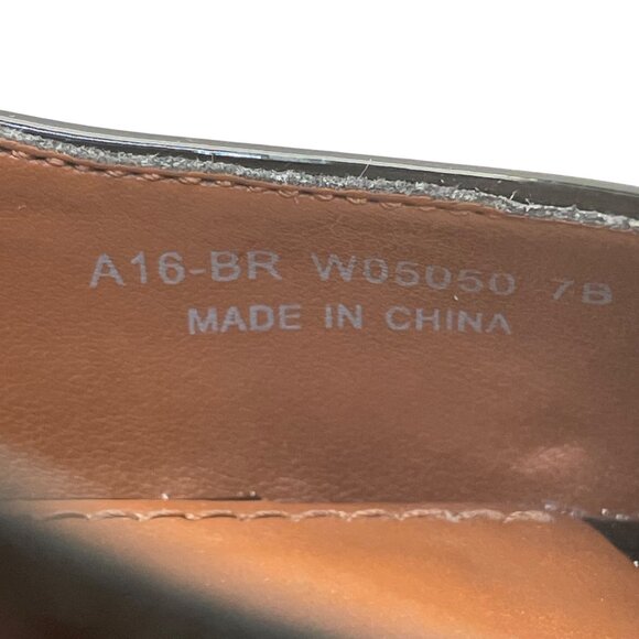 Cole Haan Womens Black Patent Leather Peep-Toe Juliana Slingback Heels Size 7B - Picture 7 of 11